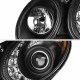 Μπροστινά Φανάρια Set Για Mercedes-Benz E-Class W211 02-06 DRL Xenon D2S/H7 Black Με Μοτέρ Sonar