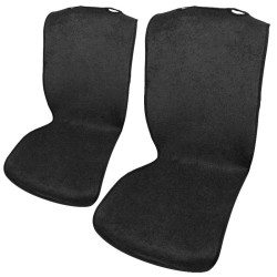 Πλατοκαθίσματα Μπροστινά Πετσέτα Cover Up Μαύρο 2 Τεμάχια Πλατοκαθίσματα Μπροστινά Πετσέτα Cover Up Μαύρο 2 Τεμάχια