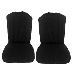 Πλατοκαθίσματα Μπροστινά Πετσέτα Cover Up Μαύρο 2 Τεμάχια Πλατοκαθίσματα Μπροστινά Πετσέτα Cover Up Μαύρο 2 Τεμάχια