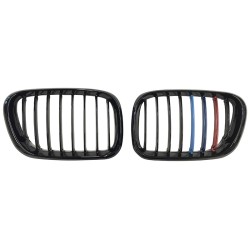 Καρδιές Μάσκας Για Bmw X5 E53 99-03 M Look Tri-Color Μαύρο Γυαλιστερό 2 Τεμάχια Καρδιές Μάσκας Για Bmw X5 E53 99-03 M Look Tri-Color Μαύρο Γυαλιστερό 2 Τεμάχια