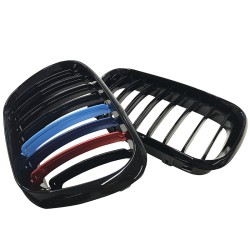 Καρδιές Μάσκας Για Bmw X5 E53 99-03 M Look Tri-Color Μαύρο Γυαλιστερό 2 Τεμάχια Καρδιές Μάσκας Για Bmw X5 E53 99-03 M Look Tri-Color Μαύρο Γυαλιστερό 2 Τεμάχια