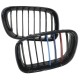 Καρδιές Μάσκας Για Bmw X5 E53 99-03 M Look Tri-Color Μαύρο Γυαλιστερό 2 Τεμάχια