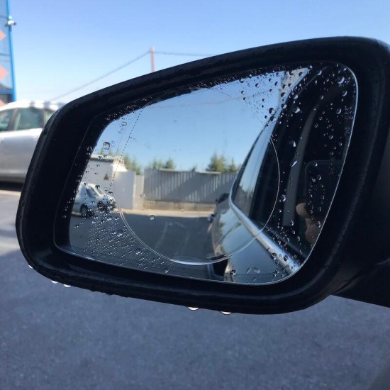 Αδιάβροχες Αυτοκόλλητες Μεμβράνες Για Καθρέφτες Αυτοκινήτου 2 Τεμάχια