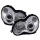 Μπροστινά Φανάρια Set Για Mercedes-Benz C-Class W203 00-07 Projectors Χρωμίου H7/H7 Με Ρυθμιστή Αέρος Depo