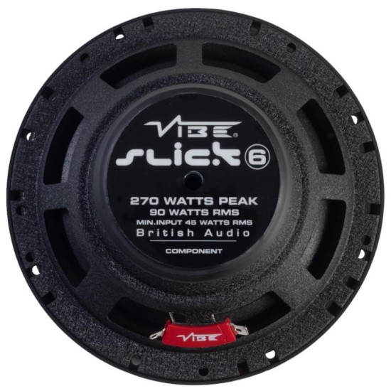 Ηχεία Αυτοκινήτου Vibe Slick 6C-V7 Διαιρούμενα 6.5''/16.5cm 270w Peak 90w RMS 2 Δρόμων Set 4 Τεμάχια