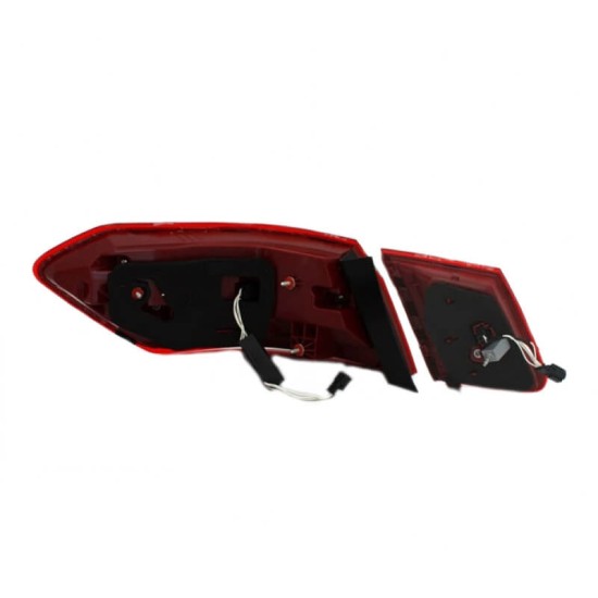 Πισινά Φανάρια Set Για Mercedes-Benz E-Class W212 09-13 Full Led Facelift Look Κόκκινο/Crystal Eagle Eyes