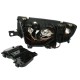 Μπροστινά Φανάρια Set Για Skoda Fabia 6Y 99-07 ccfl Angel Eyes Χρωμίου H1/H1 Eagle Eyes