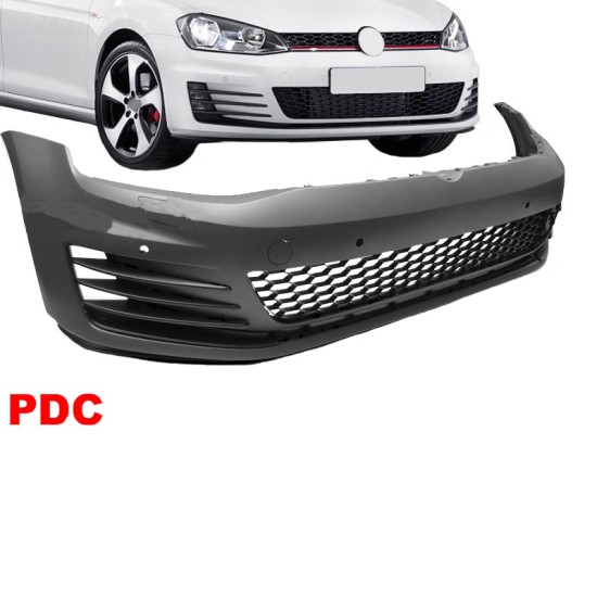 Μπροστινός Προφυλακτήρας Για VW Golf VII (7) 13-17 GTI Look Σετ Με Μάσκα Χωρίς Σήμα & Led Προβολείς Made in Taiwan