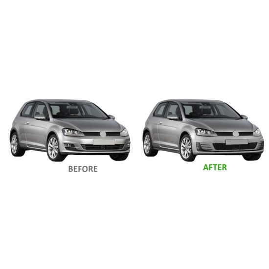 Μπροστινός Προφυλακτήρας Για VW Golf VII (7) 13-17 GTI Look Σετ Με Μάσκα Χωρίς Σήμα & Led Προβολείς Made in Taiwan