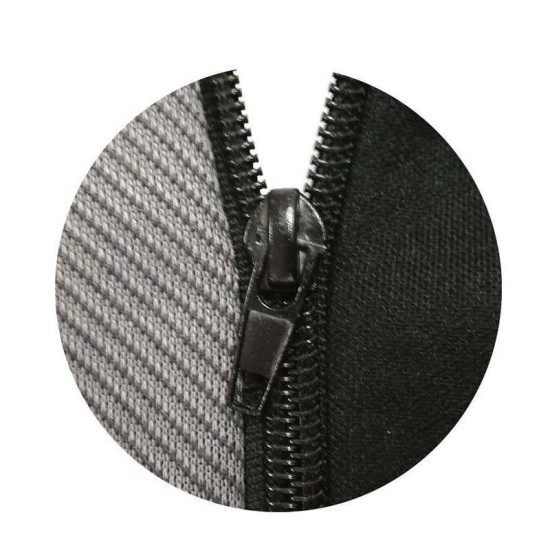 Καλύμματα Υφασμάτινα Super Fit All In One Μαύρο-Γκρι Ζευγάρι 4 Τεμάχια