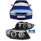 Μπροστινά Φανάρια Set Για Bmw 3 E90 / E91 05-08 ccfl Angel Eyes Μαύρα H7/H1 Sonar