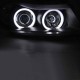 Μπροστινά Φανάρια Set Για Bmw 3 E90 / E91 05-08 ccfl Angel Eyes Μαύρα H7/H1 Sonar