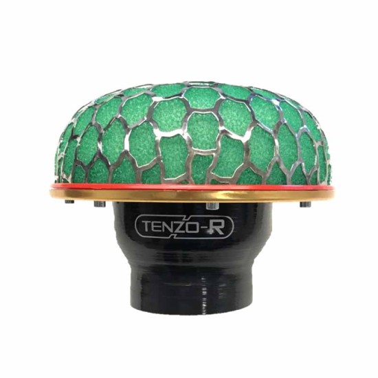 Κολάρο Σιλικόνης Tenzo-R Με Ruducer Από Φ76mm Σε Φ64mm Μαύρο-Κόκκινο