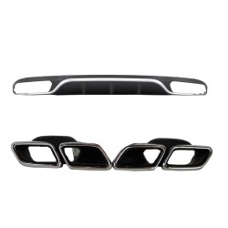 Diffuser Πίσω Προφυλακτήρα Για Mercedes-Benz E-Class W213 16-19 Amg Look Για Απλούς Προφυλακτήρες Σετ Με Μπούκες Από Abs Πλαστικό Diffuser Πίσω Προφυλακτήρα Για Mercedes-Benz E-Class W213 16-19 Amg Look Για Απλούς Προφυλακτήρες Σετ Με Μπούκες Από Abs Πλαστικό