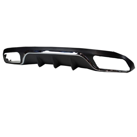 Diffuser Πίσω Προφυλακτήρα Για Mercedes-Benz E-Class W213 16-19 Amg Look Για Απλούς Προφυλακτήρες Σετ Με Μπούκες Από Abs Πλαστικό