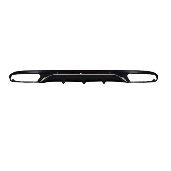 Diffuser Πίσω Προφυλακτήρα Για Mercedes-Benz E-Class W213 16-19 Amg Look Για Απλούς Προφυλακτήρες Σετ Με Μπούκες Από Abs Πλαστικό