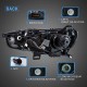 Μπροστινά Φανάρια Set Για Mitsubishi Lancer 07-17 DRL Led Tube & Dynamic Φλας Μαύρο/Χρώμιο H7 Manual VLAND