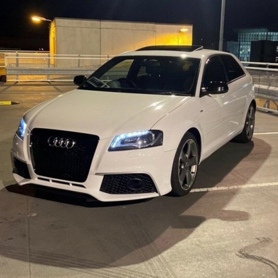 Μπροστινός Προφυλακτήρας Για Audi A3 8P 08-12 Facelift RS3 Look Με Μαύρη Μάσκα