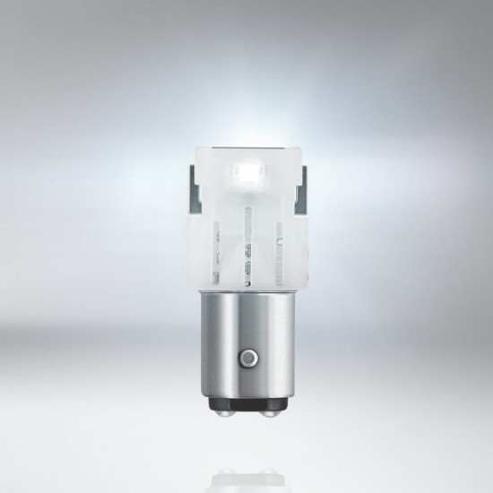 Λάμπες Led P21/5W Διπολικές BAY15D 12volt 1.7 watt Λευκές  White 7528DWP-02B 2 Τεμάχια