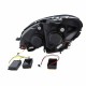 Μπροστινά Φανάρια Set Για Mercedes-Benz C-Class W204 07-10 DRL Tube Lights W222 Look Dynamic Φλας Χρωμίου H9/H9 Με Μοτέρ JunYan