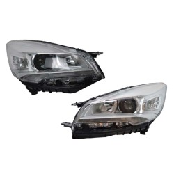 Μπροστινά Φανάρια Set Για Ford Kuga MK2 C520 DRL Χρωμίου H7/H7 Με Μοτέρ Carner