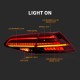 Πισινά Φανάρια Set Για Vw Golf VII 7 & 7.5 11-19 Led Bar Dynamic Facelift 7.5 GTI/R Look Κόκκινο/Φιμέ VLand