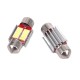 Λάμπες Led Σωληνωτές 31mm 10 Leds 12volt Canbus Λευκό Φως 2 Τεμάχια