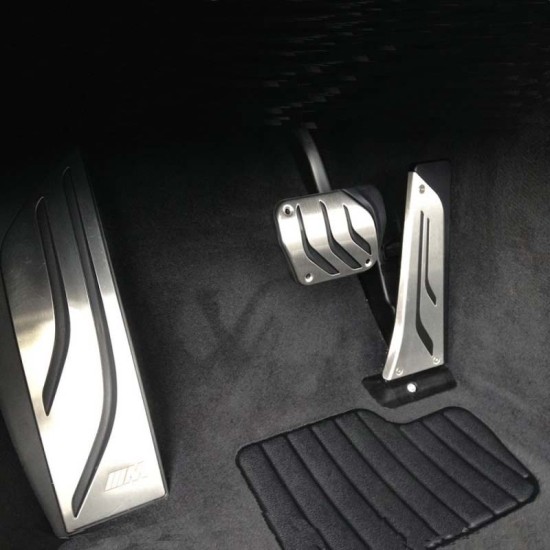 Πεντάλ Αλουμινίου Κουμπωτά Και Footrest Για Bmw F20 11+ , F22 14+ , F30 11+ ,F32 13+ Αυτόματο Σετ 3 Τεμάχια KPBM01