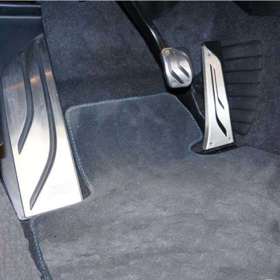 Πεντάλ Αλουμινίου Κουμπωτά Και Footrest Για Bmw F20 11+ , F22 14+ , F30 11+ ,F32 13+ Αυτόματο Σετ 3 Τεμάχια KPBM01