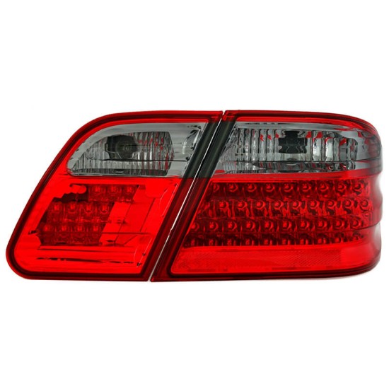 Πισινά Φανάρια Set Για Mercedes-Benz E-Class W210 95-02 Led Κόκκινο/Φιμέ Eagle Eyes