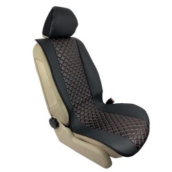 Πλατοκαθίσματα Μπροστινά Δερματίνη Royal Μαύρο Με Κόκκινη Ραφή 2 Τεμάχια Πλατοκαθίσματα Μπροστινά Δερματίνη Royal Μαύρο Με Κόκκινη Ραφή 2 Τεμάχια