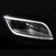 Μπροστινά Φανάρια Set Για Audi Q5 8R 12-17 TRU DRL Led Tube Χρωμίου H7/H7 Με Μοτέρ Depo