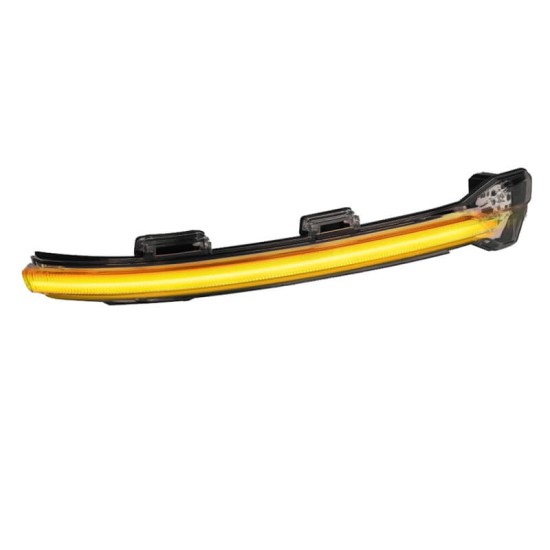 Φλας Καθρέπτη Για Vw Golf 7 VII 2012-2016 / 7.5 FL 2017+ / Touran II 2015+ Osram Dynamic Led Μαύρο 2 Τεμάχια