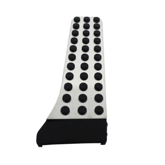 Πεντάλ Αλουμινίου Κουμπωτά Και Footrest Για Mercedes-Benz W204 07-14 / W211 02-09 / GLK 08-15 Μη Αυτόματο Σετ 5 Τεμάχια KPMB02