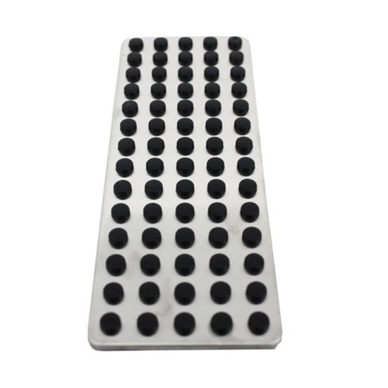 Πεντάλ Αλουμινίου Κουμπωτά Και Footrest Για Mercedes-Benz W204 07-14 / W211 02-09 / GLK 08-15 Μη Αυτόματο Σετ 5 Τεμάχια KPMB02