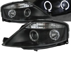 Μπροστινά Φανάρια Set Για Citroen C3 02-09 Angel Eyes Μαύρα H1/H1 Manual Sonar