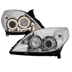 Μπροστινά Φανάρια Set Για Opel Vectra C 05-08 Angel Eyes Χρωμίου H7/H1 Depo Μπροστινά Φανάρια Set Για Opel Vectra C 05-08 Angel Eyes Χρωμίου H7/H1 Depo