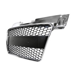 Μάσκα Για Audi TT 8J 06-14 TTRS Look Κυψελωτή Χρώμιο/Μαύρο 1 Τεμάχιο Μάσκα Για Audi TT 8J 06-14 TTRS Look Κυψελωτή Χρώμιο/Μαύρο 1 Τεμάχιο