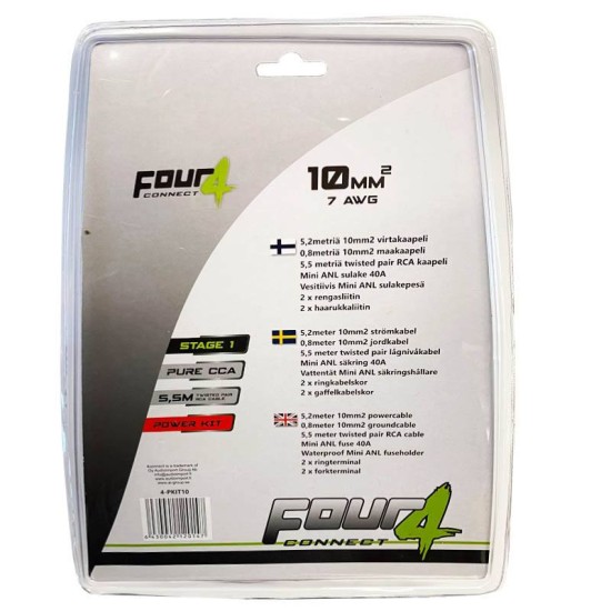 Κιτ Καλωδίων Ήχου BG 4PKIT10 4Connect 7GZA Κιτ Καλωδίων Ήχου BG 4PKIT10 4Connect 7GZA