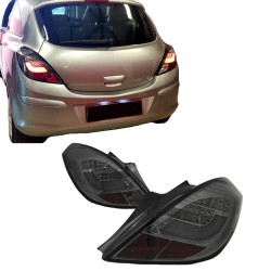 Πισινά Φανάρια Set Για Opel Corsa D 3D 06-14 Led Bar Φιμέ Sonar