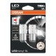 Λάμπες Led P21/5W Διπολικές BAY15D 12volt 1.7 watt Κόκκινες Osram 7528DRP-02B 2 Τεμάχια