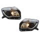 Μπροστινά Φανάρια Set Για Dacia Duster 10-14 DRL & Led Tube Μαύρα H7/H1 Sonar