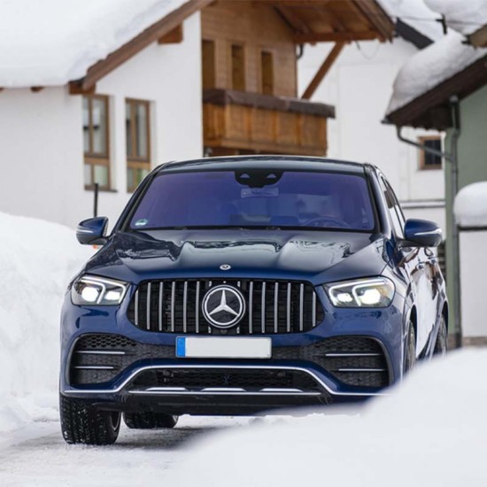Μάσκα Για Mercedes-Benz GLE-Class W167/C167/V167 19+ GT Amg Panamericana Look Μαύρο/Χρώμιο 1 Τεμάχιο