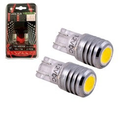 Λάμπες Led T10 12volt 1watt Λευκές Racesport LIT539C 2 Τεμάχια