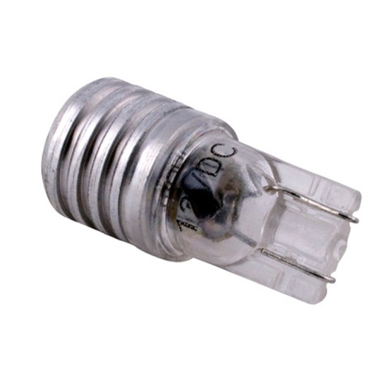 Λάμπες Led T10 12volt 1watt Λευκές Racesport LIT539C 2 Τεμάχια