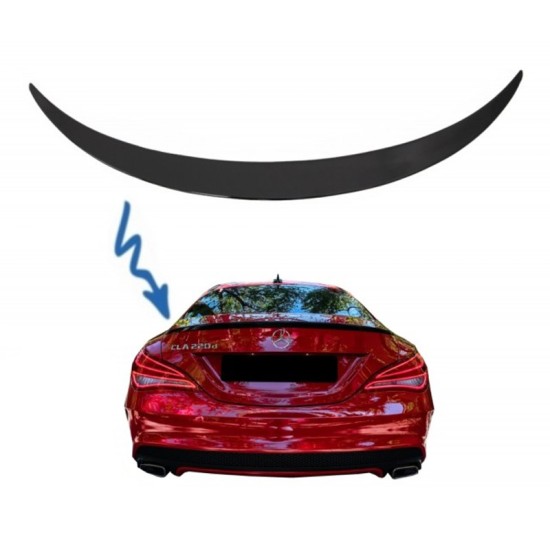 Αεροτομή Πόρτ Παγκάζ Για Mercedes-Benz CLA W117 13-19 Γυαλιστερή Μαύρη Από Abs Πλαστικό