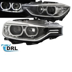 Μπροστινά Φανάρια Set Για Bmw 3 F30/F31 11-15 Led Angel Eyes Μαύρα H7/H7 Με Μοτέρ Depo Μπροστινά Φανάρια Set Για Bmw 3 F30/F31 11-15 Led Angel Eyes Μαύρα H7/H7 Με Μοτέρ Depo