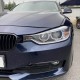 Μπροστινά Φανάρια Set Για Bmw 3 F30/F31 11-15 Led Angel Eyes Μαύρα H7/H7 Με Μοτέρ Depo