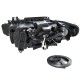Μπροστινά Φανάρια Set Για Bmw 3 F30/F31 11-15 Led Angel Eyes Μαύρα H7/H7 Με Μοτέρ Depo