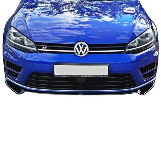 Μπροστινό Spoiler Για VW Golf VII (7) 12-17 R & R-Line Έκδοση Glossy Black V.2